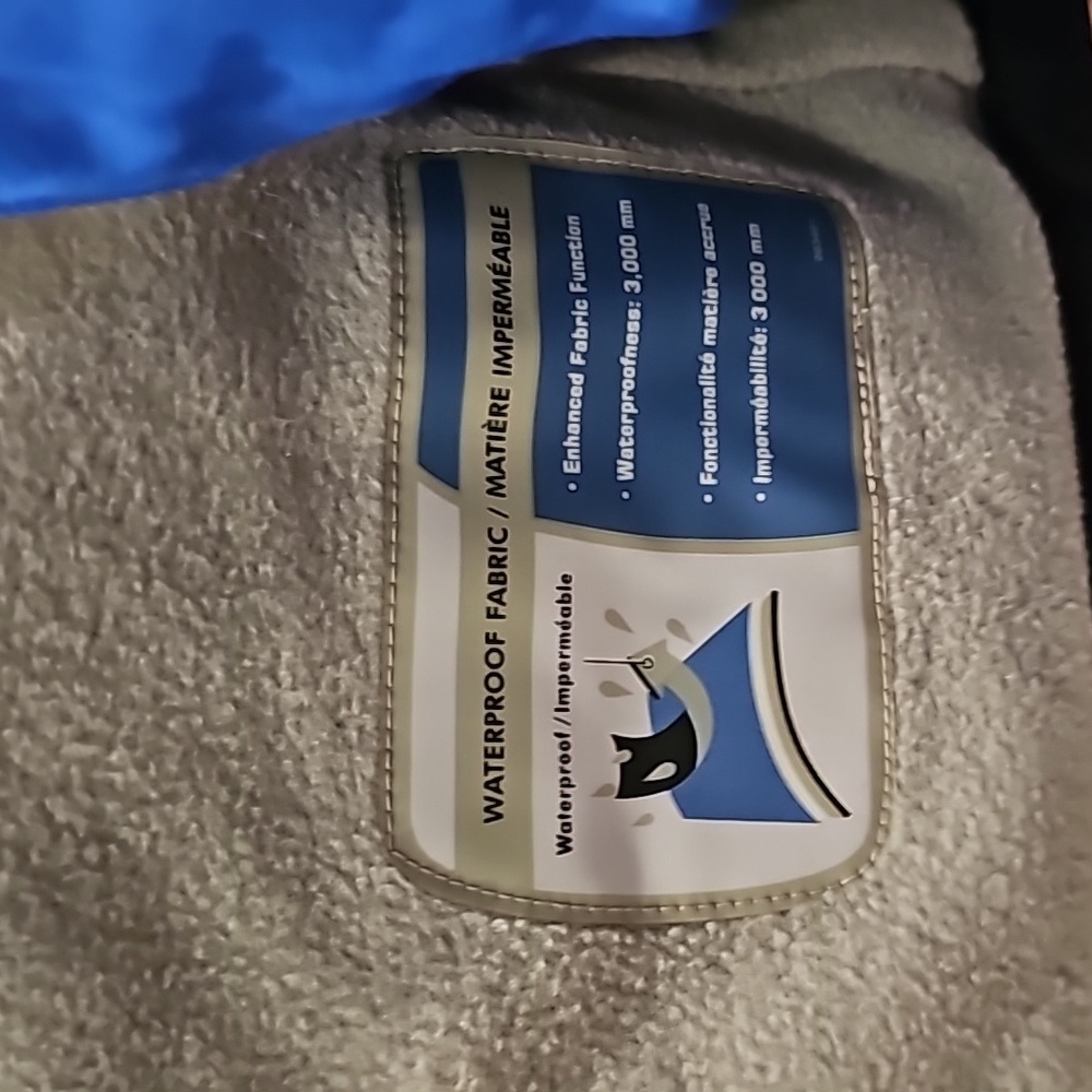 F Columbia 2 Piece Snow Suit Boy's infant Fleece Lined Blue Size 6 Months - Picture 7 of 7